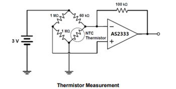 Application Circuit Diagram - Diodes Incorporated AS2333S-13 Dual CMOS Operational Amplifier